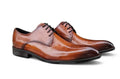 Carrucci Burnished Calfskin Oxford - Cognac