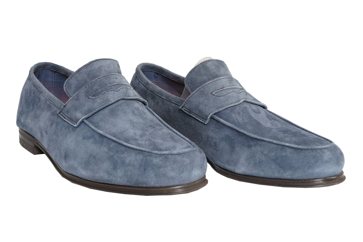 Andrea Ventura Suede Short Penny Loafers