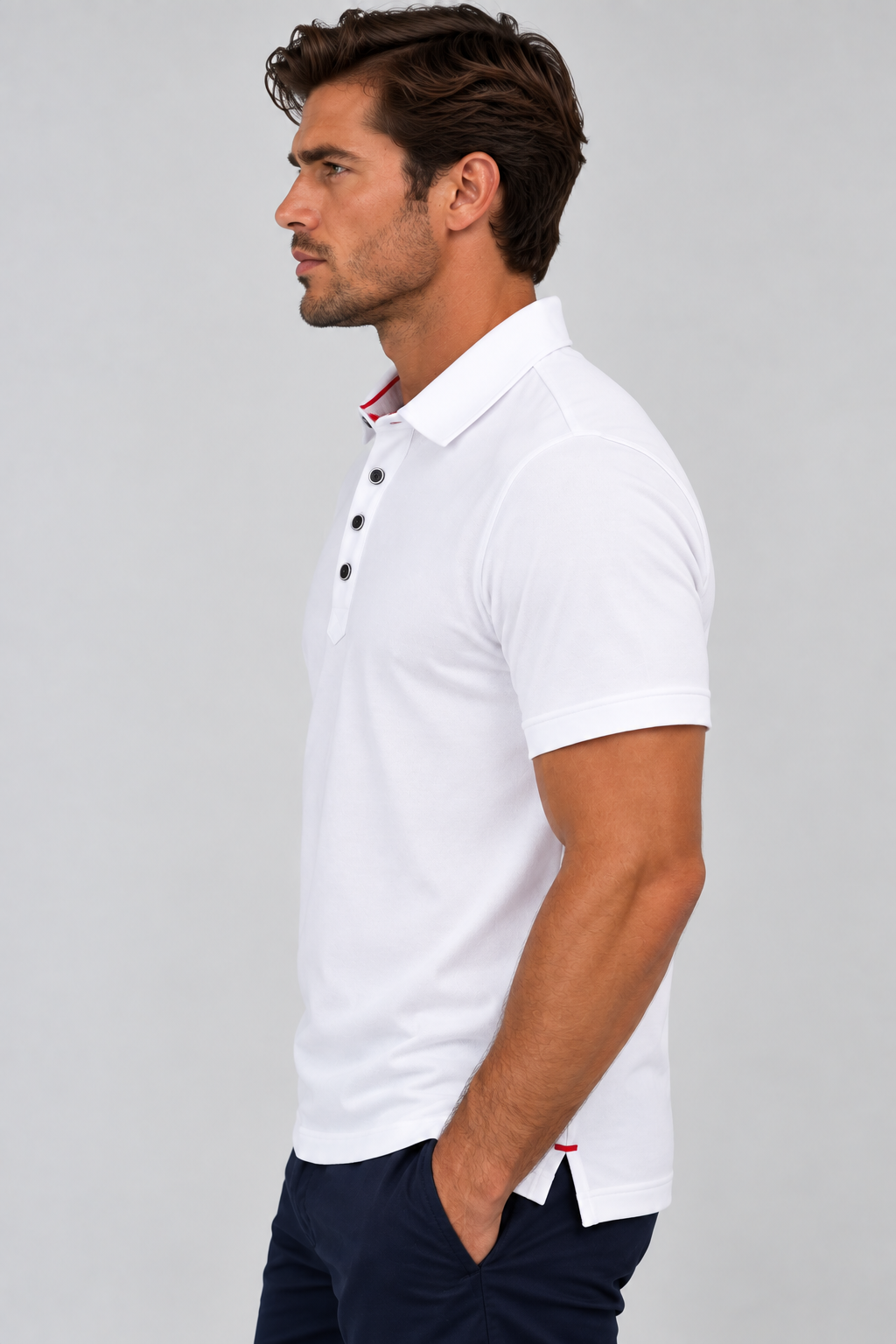 Buki Cinqo Polo - White