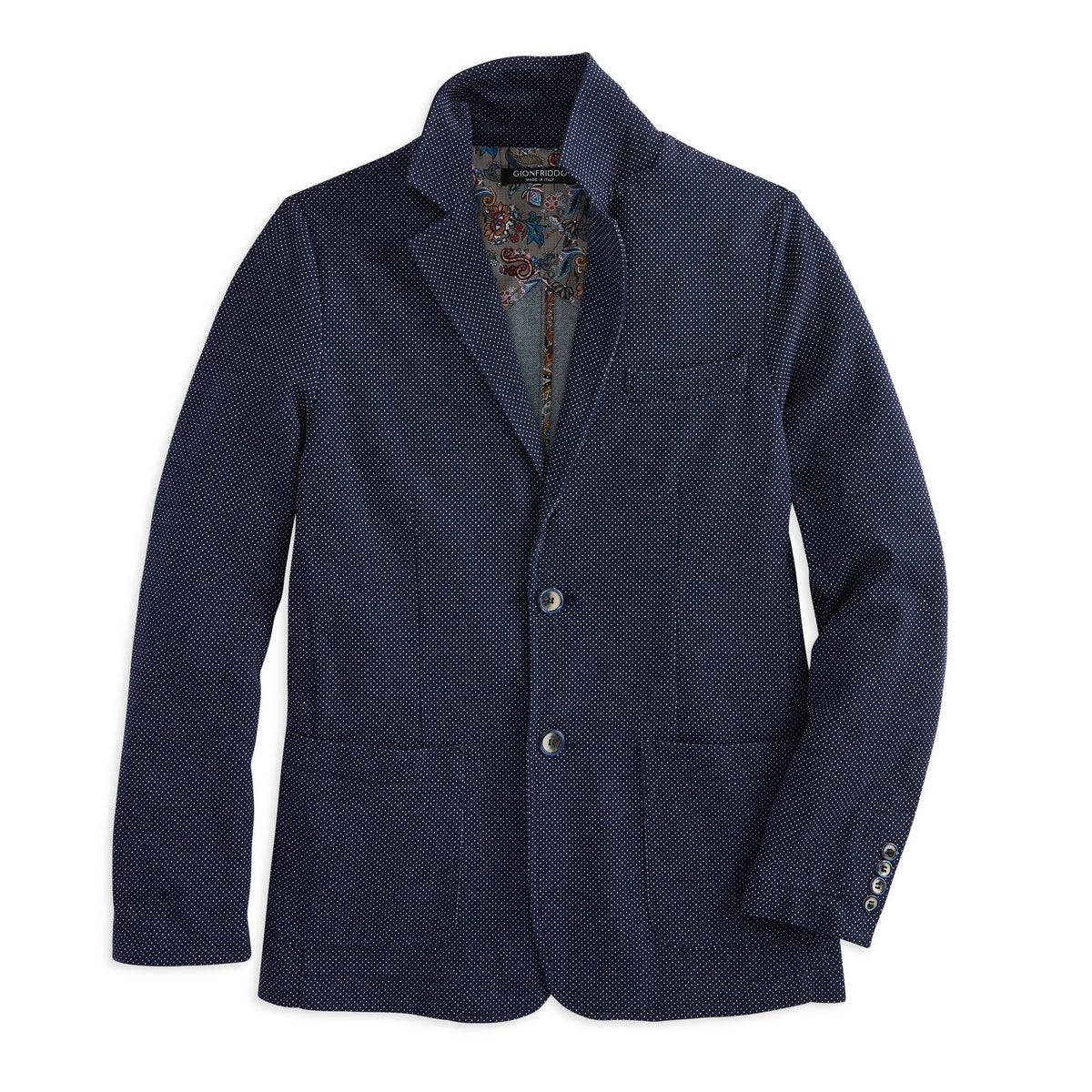 Pin Dot Knit Blazer
