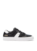Leather Low-Top Sneaker (Black)