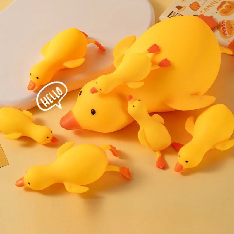 Squishy Antistress Duck Fidgets Toys Cute Goose Animals Vent Toys for Kids Adults Decompression Stretch Toys Friends Best Gift-1