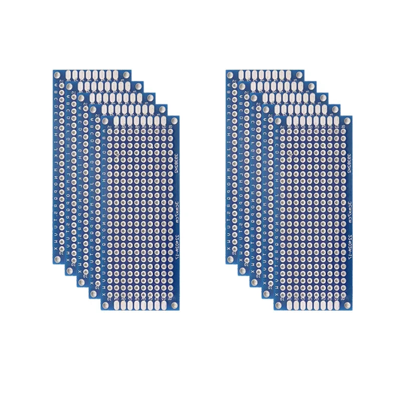 5/10PCS PCB Board Prototype Board Blue 2x8/3x7/4x6/5x7/7x9cm Double Sided Circuit Boards For DIY Soldering Project-5
