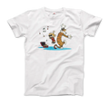 Calvin and Hobbes Dancing with Record Player t-shirt-5