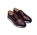 Archie - Brown Leather Sneakers